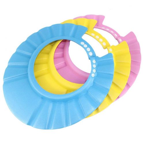  [아마존베스트]FYL Baby Shampoo Shower Protection Cap Waterproof Bathing Hat-3 Pack