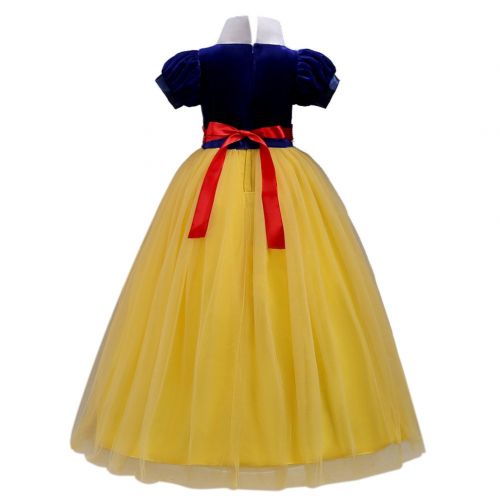  FYMNSI Girls Snow White Christmas Costume Fairytale Princess Dress Up Cosplay Party Ball Evening Gown 5-15T