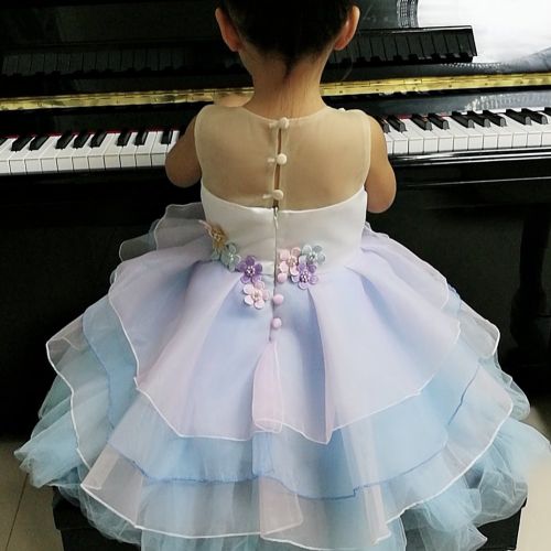  FYMNSI Baby Girls Toddler Unicorn Dress Sleeveless Princess Tulle Dress Wedding Birthday Party Gown Performance Costume