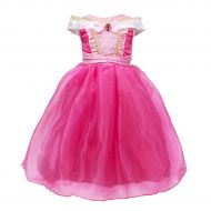 FYMNSI Kid Girls Princess Costume Halloween Party Dress Up Fancy Festival Cosplay Dress for Stage Performance Photo Shoot