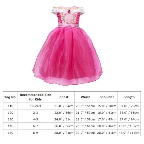  FYMNSI Kid Girls Princess Costume Halloween Party Dress Up Fancy Festival Cosplay Dress for Stage Performance Photo Shoot