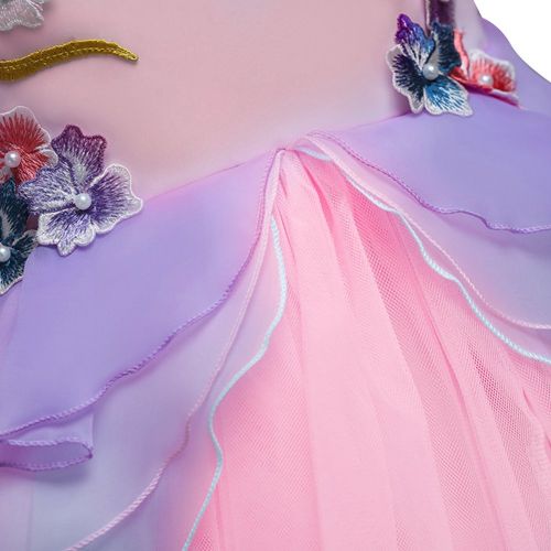  FYMNSI Baby Girls Toddler Unicorn Birthday Dress Sleeveless Princess Tulle Dress Up Costume Wedding Xmas Party Gown