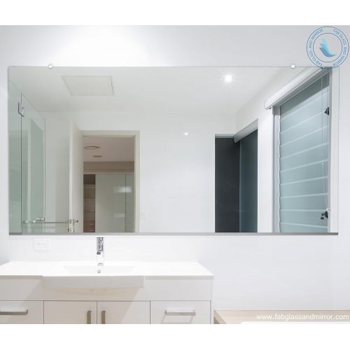  Fab Glass and Mirror MRec36x60BE6MM 36X60 Inch Frameless Flat Polish Safety Backing Rectangle Wall Mirror 36 X 60