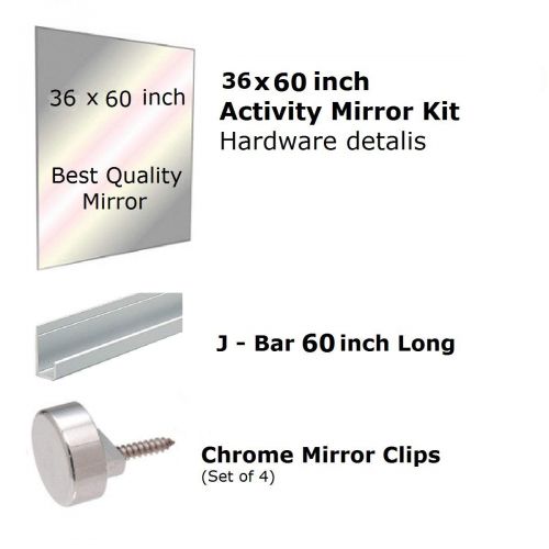  Fab Glass and Mirror 18X40 Inch Rectangle Beveled Polish Frameless Hooks Wall Mirror, 18 x 40,