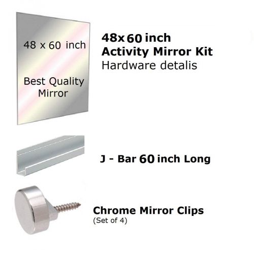  Fab Glass and Mirror 18X40 Inch Rectangle Beveled Polish Frameless Hooks Wall Mirror, 18 x 40,