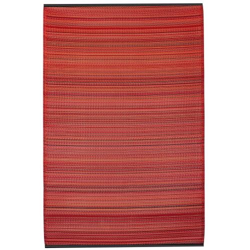  Fab Habitat Reversible Rugs | Indoor or Outdoor Use | Stain Resistant, Easy to Clean Weather Resistant Floor Mats | Cancun - Sunset, (5 x 8)