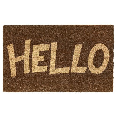  Fab Habitat Non-Slip Door Mats | Hard Wearing Durability15mm Thick | 100% Biodegradable All-Natural Rubber Backing with Water Based Dye | Indoor/Covered Outdoor Use | Block Letter