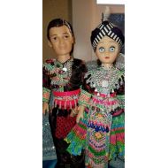 /FabFashionColors Hmong Doll Couple Set