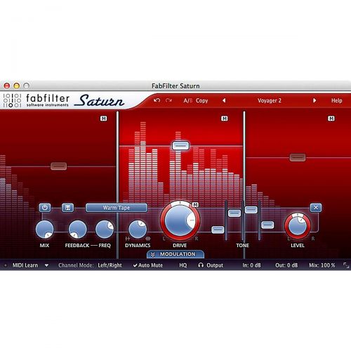  FabFilter},description:Distortion and saturation play a very important role in music production. From subtle, clean and warm tube or tape saturation to the wildest multiband guitar