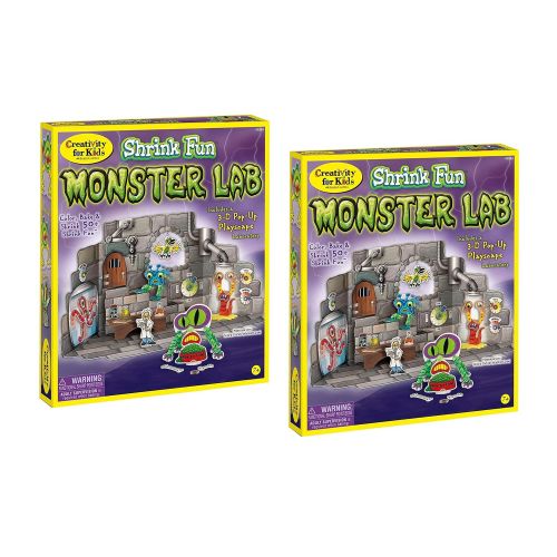  Faber Castell Set of 2 Creativity for Kids Shrink Fun Monster Lab Bundled by Maven Gifts