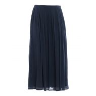 Fabiana Filippi Pleated stretch silk long skirt
