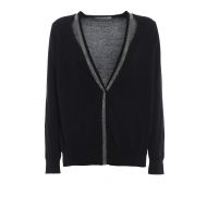 Fabiana Filippi Sparkling trim cotton cardigan