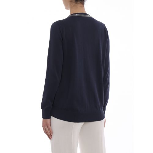  Fabiana Filippi Cotton cardigan with mini studs