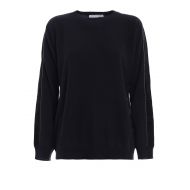 Fabiana Filippi Velvet bands merino wool sweater