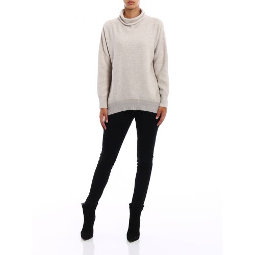  Fabiana Filippi Lurex bottom wool blend sweater