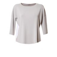 Fabiana Filippi Cotton insert boxy boatneck