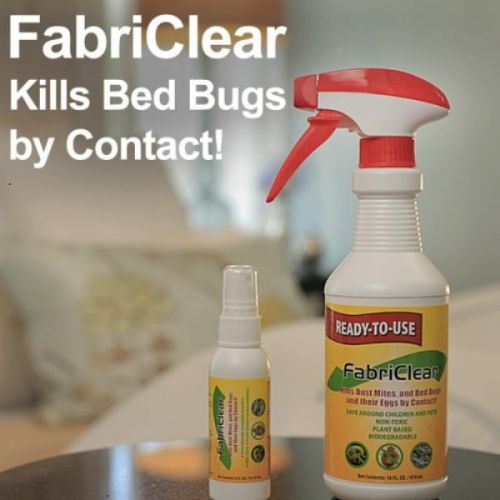  FabriClear Bed Bug Spray w Bonus Travel Spray