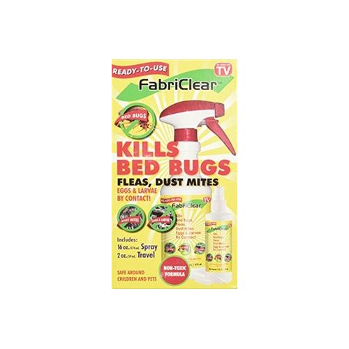  FabriClear Bed Bug Spray w Bonus Travel Spray