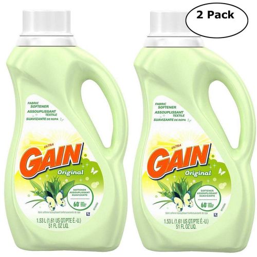  Fabric conditioner Gain Liquid Fabric Softener, Original Scent, Packaging May Vary (Pack of 2)