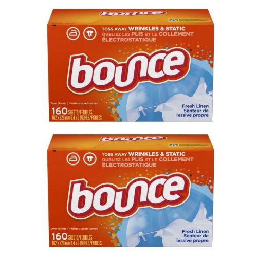  Fabric softener Bounce Fabric Softener Sheets, Fresh Linen, 160 Count - Pack of 2
