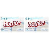 Fabric softener Bounce Fabric Softener dDotl Dryer Sheets Free & Gentle, 240 Count (2 Pack)