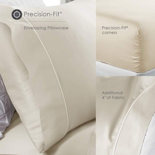  PureCare PCSMF-Q-GY Luxury Microfiber Wrinkle Resistant Sheet Set, Queen, Gray