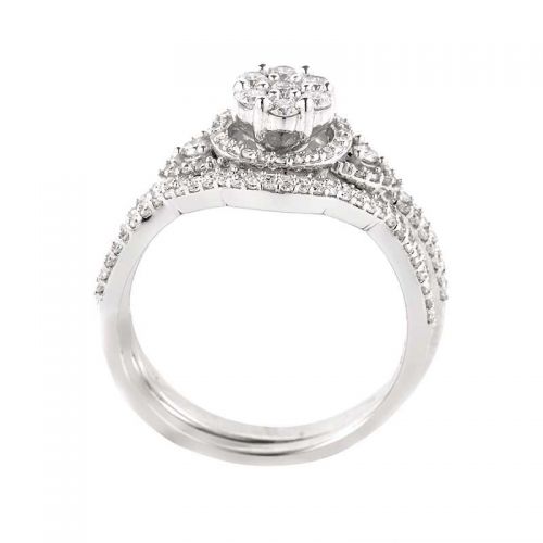  Fabulous 14K White Gold Diamond Bridal Set