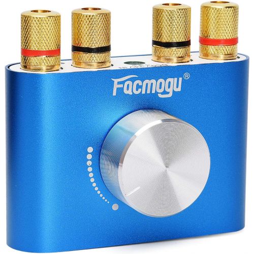  Facmogu F900 2 CH Bluetooth Amplifier 100W with Power Supply Adapter DC 12V 5A, 50W + 50W BT 5.0 Mini Wireless Audio Power AMP for Home HiFi Stereo Speaker