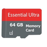 Factory Direct Essential ULTRA 64GB BlackBerry Q10 SmartPhone MicroSDXC Card with custom format for Hi-Speed Lossless certified recording! With SD Adapter. (Class 10, up to 500x or 70MBsec)