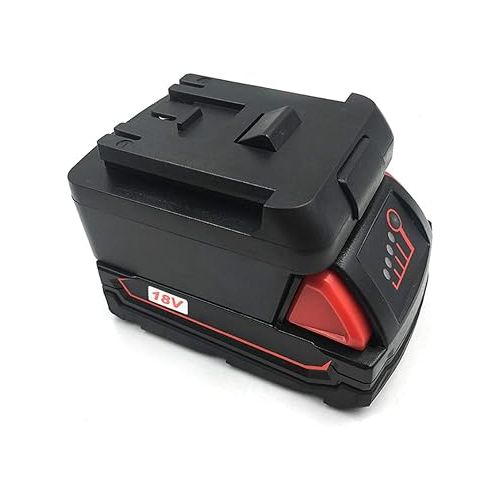  Fafeicy Power Tool Adapter, Battery Converter Battery for Milwaukee 18V Li Ion Battery Convert to for Bosch with Charging