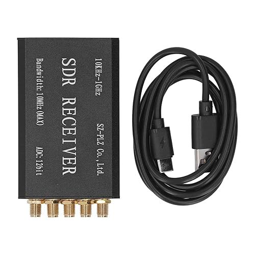  SDR Receiver Aluminum Alloy Simplified Software Defined Radio Receiving Module 12bit 10MHz Bandwidth