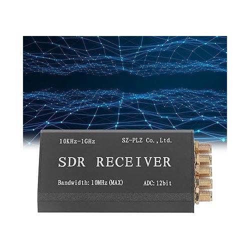  SDR Receiver Aluminum Alloy Simplified Software Defined Radio Receiving Module 12bit 10MHz Bandwidth