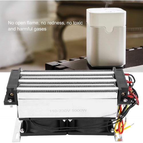  Fafeicy PTC Ceramic Air Heater, 700W AC 110?230V Electric Insulated Thermostatic Safety Fan Heating Element, with The Characteristics of Surface Insulation and High Safety