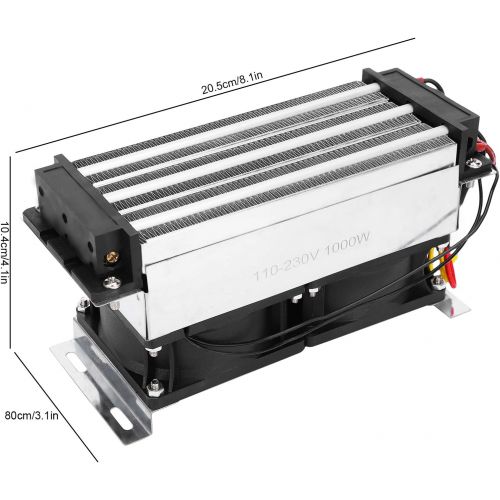  Fafeicy PTC Ceramic Air Heater, 700W AC 110?230V Electric Insulated Thermostatic Safety Fan Heating Element, with The Characteristics of Surface Insulation and High Safety