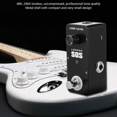  Fafeims Guitar Effect Pedal Mini GuitarLooper Effects 5 Minutes Device Long Recording Pedal for Electric Guitar