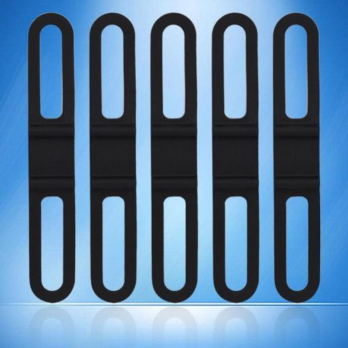  Fafeims 5Pcs/Set Bike Strap Multipurpose Cycling Silicone Fixed Strap Bandage for Water Bottle Torch Light Pump