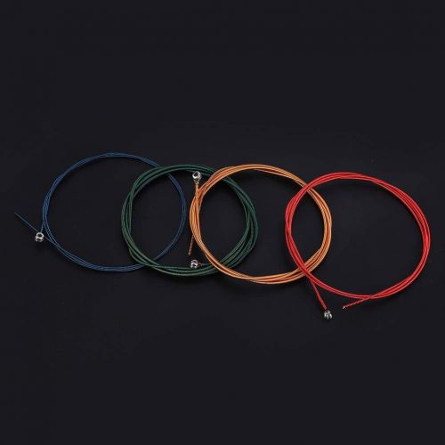  [아마존베스트]Fafeims Electric Bass String, 4 Piece Steel String for Electric Bass Imported Hexagonal Steel Core Bass Part Accessories