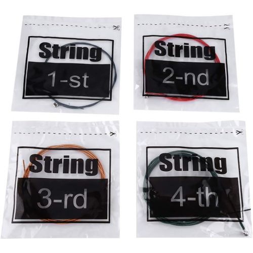  [아마존베스트]Fafeims Electric Bass String, 4 Piece Steel String for Electric Bass Imported Hexagonal Steel Core Bass Part Accessories