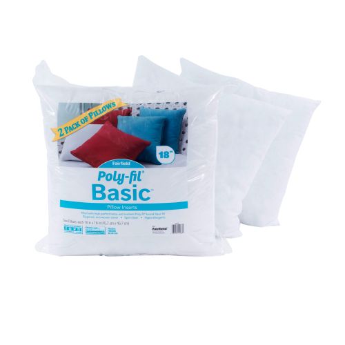  Fairfield Poly-Fil Basic 18 x 18 Pillow Insert (Pack of 2)