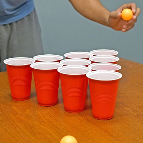  [아마존베스트]Fairly Odd Novelties FON-10253 Beer Pong Drinking Game Set - 22 Cups 4 Ping Pong Balls