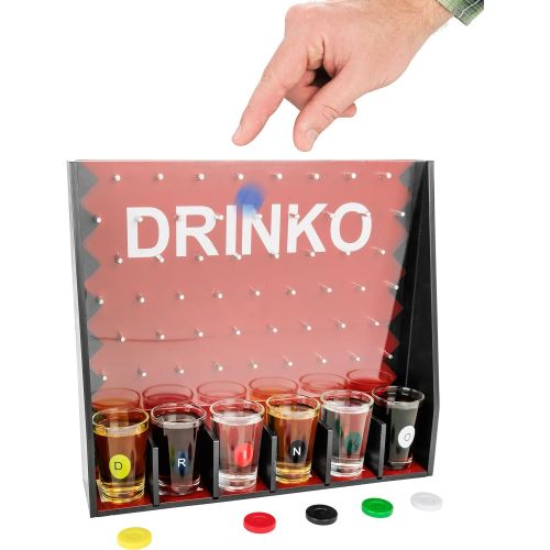  [아마존베스트]DRINKO Drinking Game - Fairly Odd Novelties - Fun Social Shot Glass Party Game for Groups / Couples