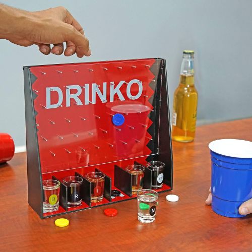  [아마존베스트]DRINKO Drinking Game - Fairly Odd Novelties - Fun Social Shot Glass Party Game for Groups / Couples