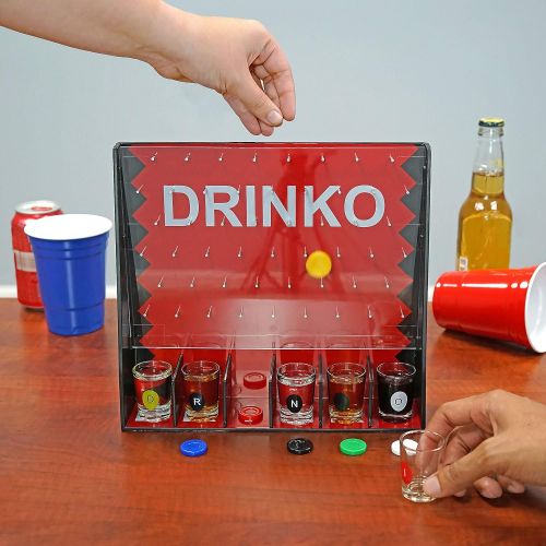  [아마존베스트]DRINKO Drinking Game - Fairly Odd Novelties - Fun Social Shot Glass Party Game for Groups / Couples