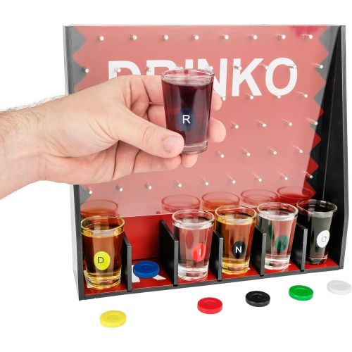  [아마존베스트]DRINKO Drinking Game - Fairly Odd Novelties - Fun Social Shot Glass Party Game for Groups / Couples