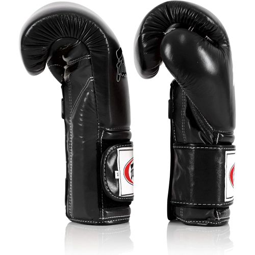  Fairtex Muay Thai Boxing Gloves BGV9 - Heavy Hitter Mexican Style - Minor Change Navy Blue 12 14 16 oz. Training & Sparring Gloves for Kick Boxing MMA K1
