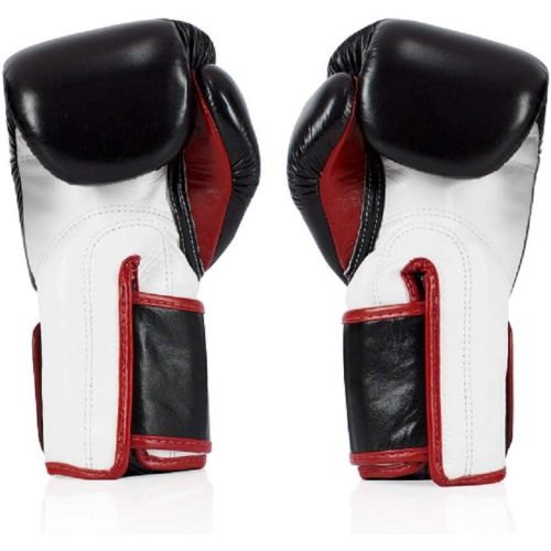  Fairtex Boxing gloves BGV5 - Super Sparring Gloves, BlackWhite Color. Size: 12 14 16 oz. Sparring gloves for Kick Boxing, Muay Thai, MMA