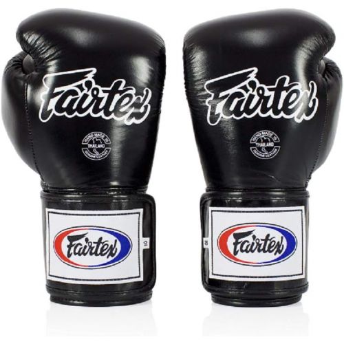  Fairtex Boxing gloves BGV5 - Super Sparring Gloves, BlackWhite Color. Size: 12 14 16 oz. Sparring gloves for Kick Boxing, Muay Thai, MMA