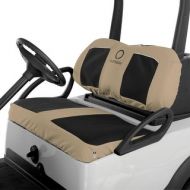 Fairway Golf Cart Neoprene Panel Bench Seat Cover-BlckKhaki - 40-034-015801-00 by Classic Accessories