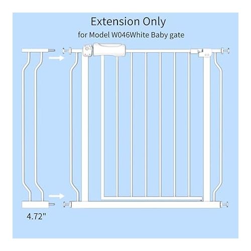  Fairy Baby Fairy Baby Walk Through Baby Gate Auto Close White Child Safety Gates Extension