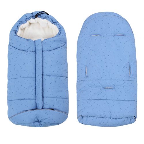  [아마존베스트]Fairy Baby Universal Baby Stroller Bunting Bag Pushchair Footmuff Sack for 0-6 Months,Blue Dots